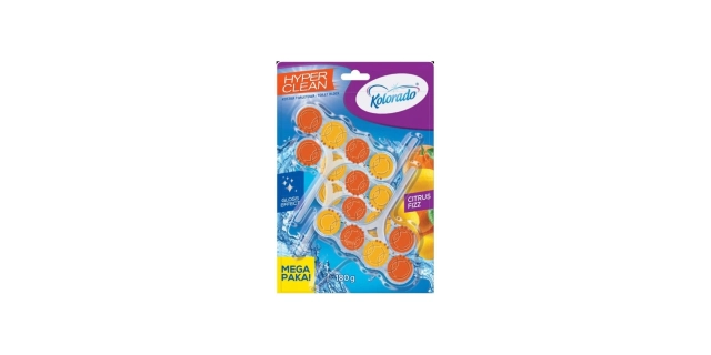 Kolorado WC block hyper clean CITRUS FIZZ 4x45 g                                                                                                                                                                                                          