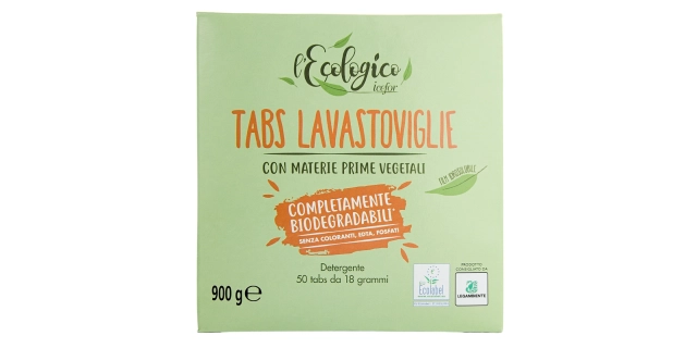 L'ECOLOGICO TABS LAVASTOVIGLIE 50 ks Eko tablety do myčky na nádobí                                                                                                                                                                                       