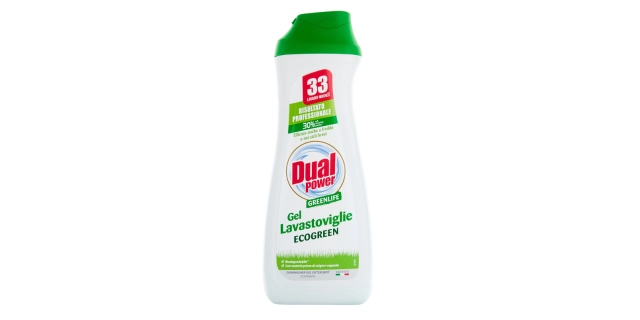 DUAL POWER GREENLIFE GEL LAVASTOVIGLIE 660 ml Ekologický gel do myčky (33 dávek)                                                                                                                                                                          