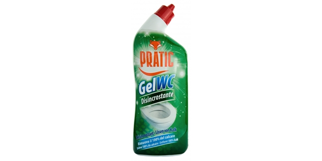 PRATIC GEL WC DISINCROSTANTE 750 ml WC gel se svěží vůní                                                                                                                                                                                                  