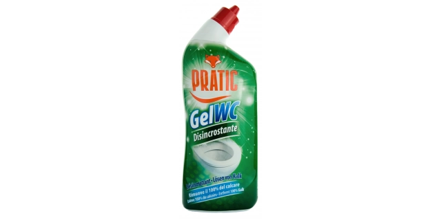 PRATIC GEL WC DISINCROSTANTE 750 ml WC gel se svěží vůní                                                                                                                                                                                                  
