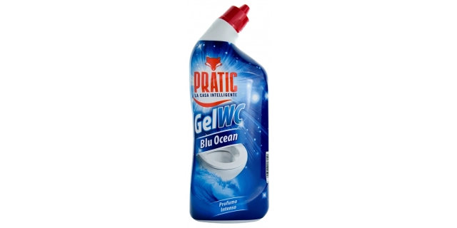 PRATIC GEL WC BLU OCEAN 750 ml WC gel s mořskou vůní                                                                                                                                                                                                      