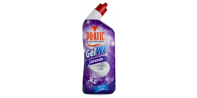 PRATIC GEL WC LAVANDA 750 ml WC gel s vůní levandule                                                                                                                                                                                                      