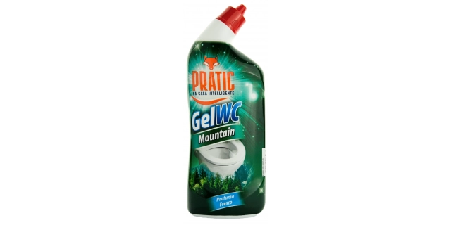 PRATIC GEL WC MOUNTAIN 750 ml WC gel s horskou vůní borovice                                                                                                                                                                                              