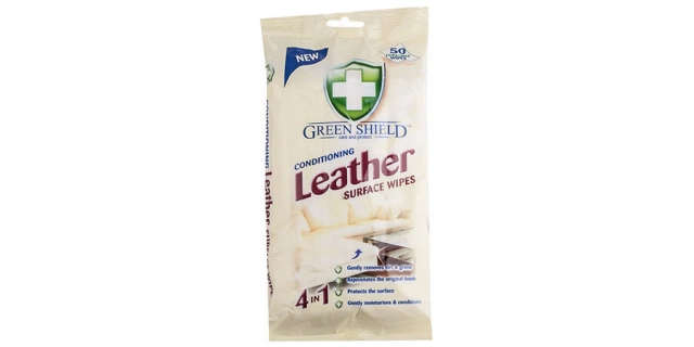 GREEN SHIELD - vlhčené ubrousky na kůži 50ks                                                                                                                                                                                                              
