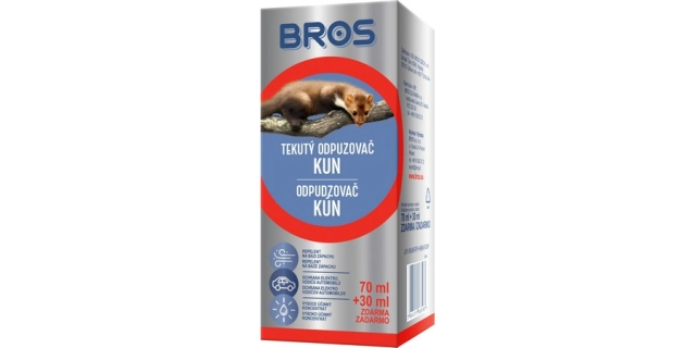 BROS - tekutý odpuzovač kun 70+30ml GRATIS                                                                                                                                                                                                                