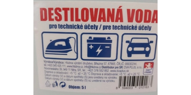 Destilovaná voda 1 l                                                                                                                                                                                                                                      