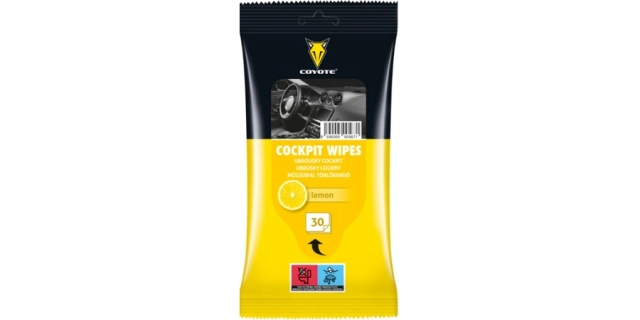 COYOTE Ubrousky Cockpit citron 30 ks                                                                                                                                                                                                                      
