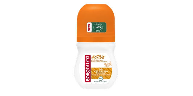 BOROTALCO Deo kuličkový Active Mandarinka 50 ml                                                                                                                                                                                                           