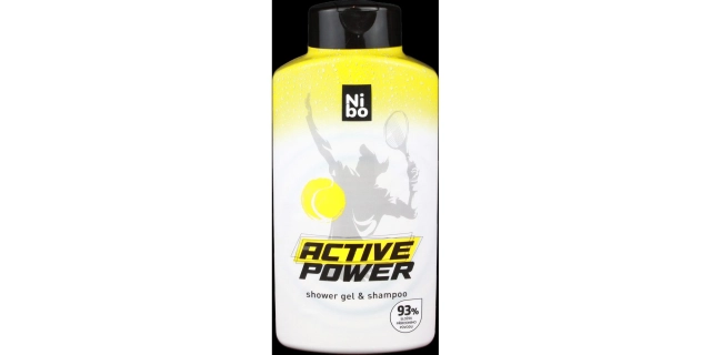 NIBO NEW pánský sprchový gel a šampon Active Power 500 ml                                                                                                                                                                                                 