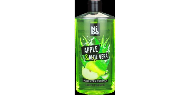 NIBO šampon Jablko a aloe vera pro suché a poškozené vlasy 500 ml                                                                                                                                                                                         
