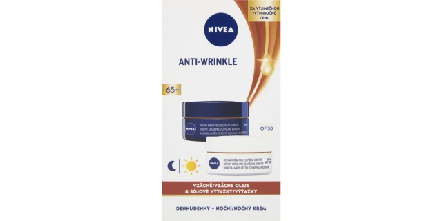 Nivea Denní + noční krém pro zlepšení kontur 65+ 2x50ml                                                                                                                                                                                                   