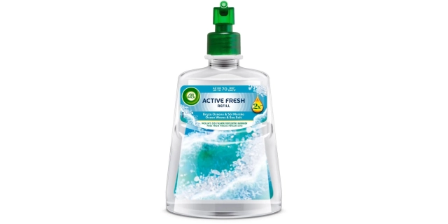 Air Wick Active Fresh náplň na vodní bázi do automatického difuzéru - Oceán a mořská sůl.                                                                                                                                                                 