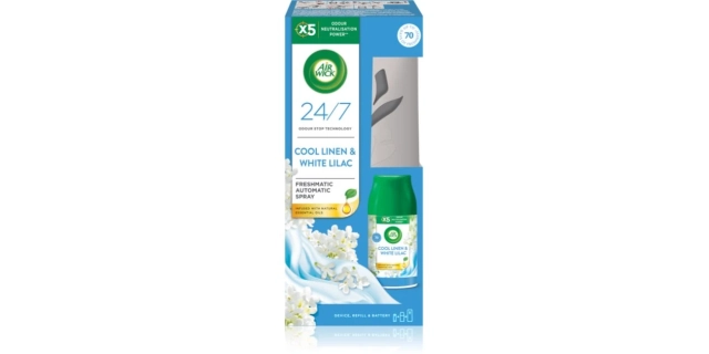 Air Wick Freshmatic difuzér a náplň do osvěžovače vzduchu – Vůně svěžího prádla 250 ml                                                                                                                                                                    