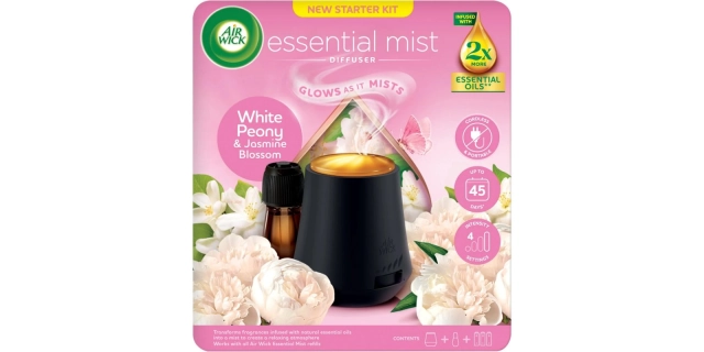 Air Wick aroma difuzér + náplň - Pivoňka a jasmínový květ.                                                                                                                                                                                                
