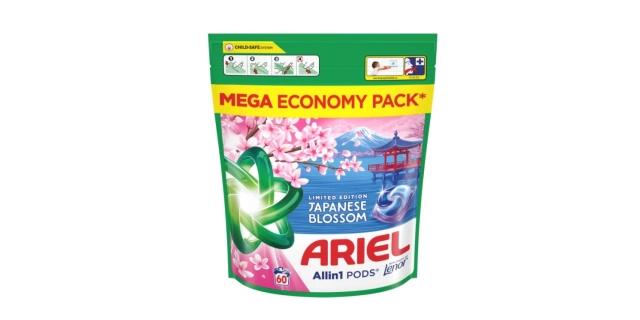 Ariel kapsle Japanese Blossom sáček 60ks                                                                                                                                                                                                                  