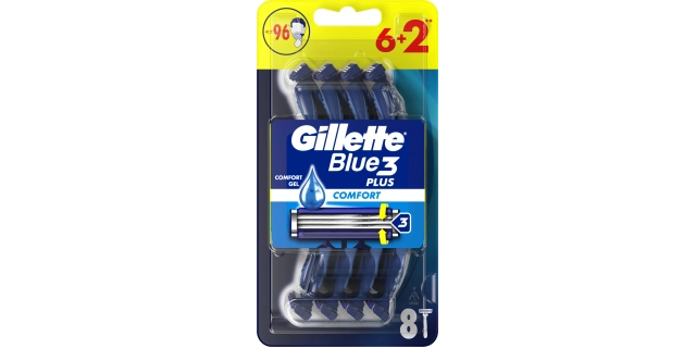 Gillette Blue3 Comfort jednorázová holítka 6+2ks                                                                                                                                                                                                          