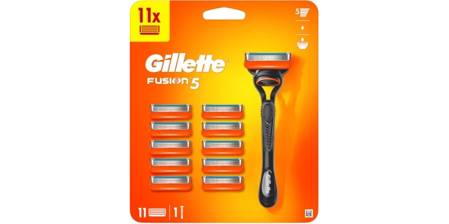 Gillette Fusion strojek + 11 NH                                                                                                                                                                                                                           