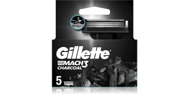 Gillette Mach3 Charcoal NH 5ks                                                                                                                                                                                                                            