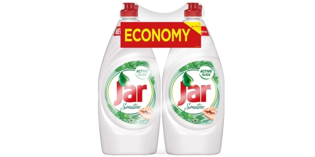 Jar prostředek na nádobí Sensitive Tea Tree & Mint 2x900ml                                                                                                                                                                                                