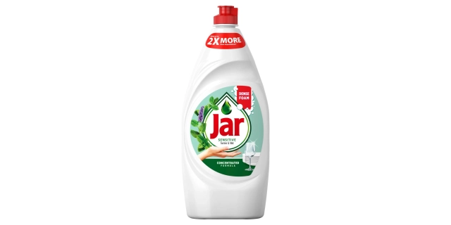 Jar prostředek na nádobí Sensitive Tea Tree & Mint 900ml                                                                                                                                                                                                  