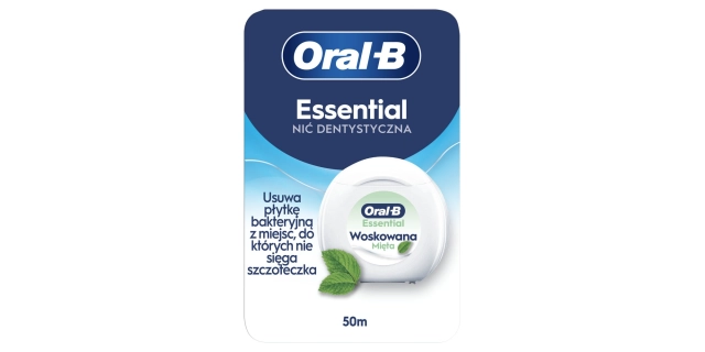 Oral-B dentální nit Essential Mint 50m (voskovana)                                                                                                                                                                                                        