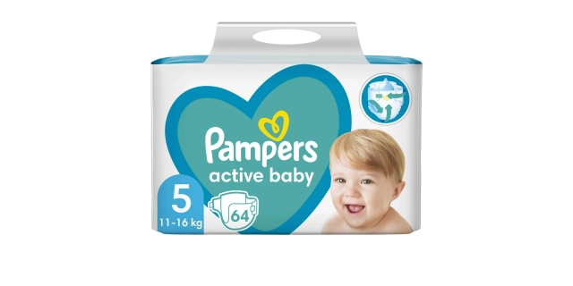 Pampers Active Baby Giant Pack S5 64ks                                                                                                                                                                                                                    