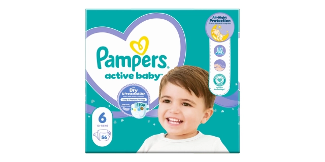 Pampers Active Baby Giant Pack S6 56ks                                                                                                                                                                                                                    