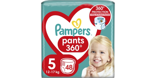 Pampers kalhotkové plenky Jumbo Pack S5 48ks                                                                                                                                                                                                              