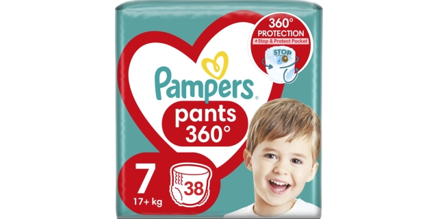 Pampers kalhotkové plenky Jumbo Pack S7 38ks                                                                                                                                                                                                              