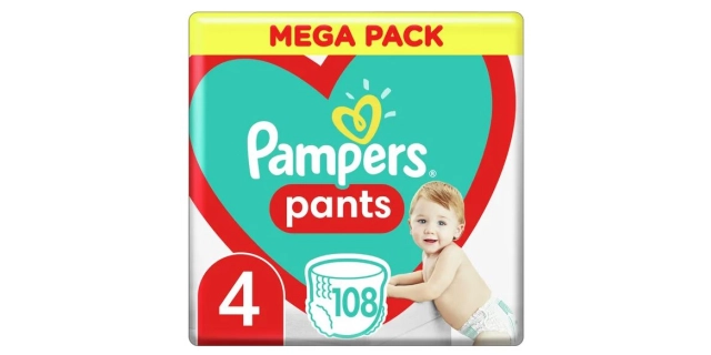 Pampers kalhotkové plenky Mega Box S4 108ks                                                                                                                                                                                                               