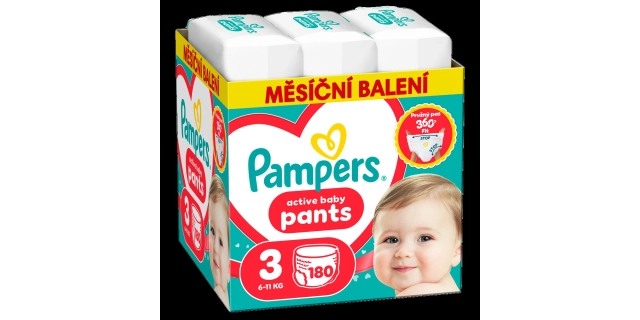 Pampers kalhotkové plenky Monthly Box S3 180ks                                                                                                                                                                                                            