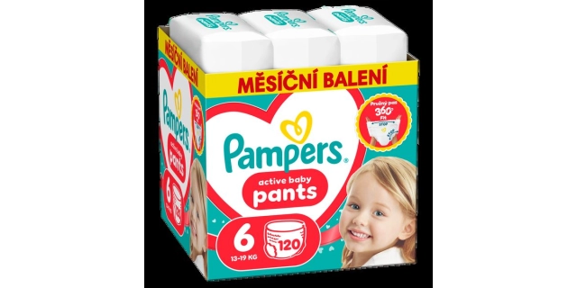 Pampers kalhotkové plenky Monthly Box S6 120ks                                                                                                                                                                                                            