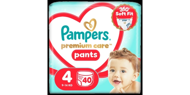 Pampers Premium kalhotkové plenky Value Pack S4 40ks                                                                                                                                                                                                      