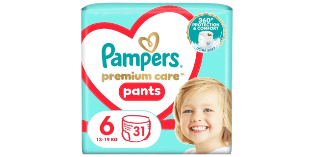 Pampers Premium kalhotkové plenky Value Pack S6 31ks                                                                                                                                                                                                      