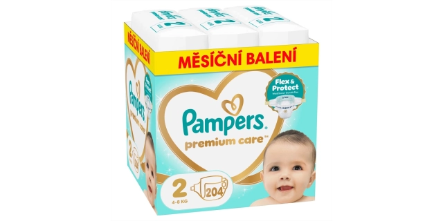 Pampers Premium Monthly Box S2 204ks                                                                                                                                                                                                                      