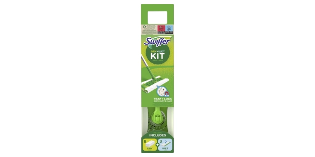 Startovací Sada Swiffer (Nasada, 8x Suché Nahradní utěrky,3x Vlhčené utěrky) Hák                                                                                                                                                                          