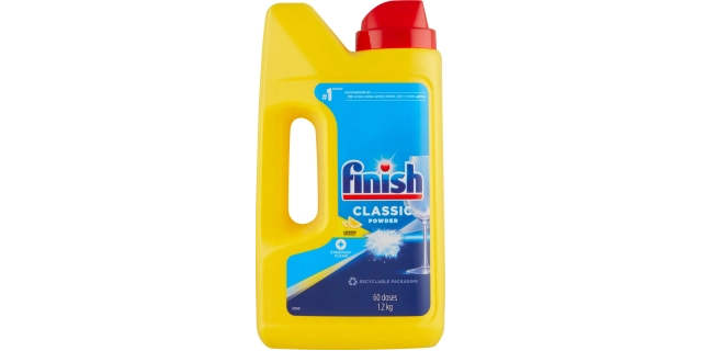 Finish Classic prášek do myčky nádobí Lemon Sparkle 1,2 kg                                                                                                                                                                                                