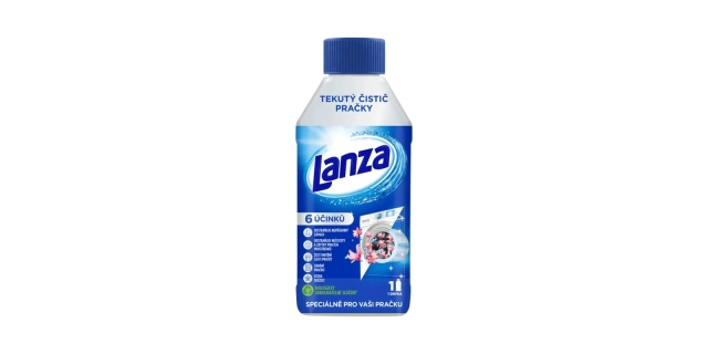 Lanza tekutý čistič pračky - svěží vůně 250 ml                                                                                                                                                                                                            