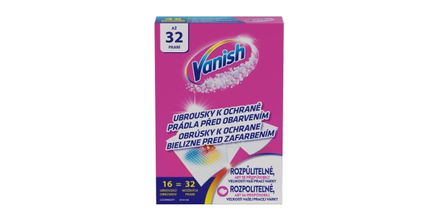 Vanish ubrousky Color Protect 16 ks (32 praní)                                                                                                                                                                                                            