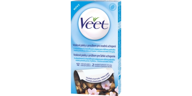 VEET Professional Studené vosk. pásky pro citlivou pokožku 12 ks                                                                                                                                                                                          