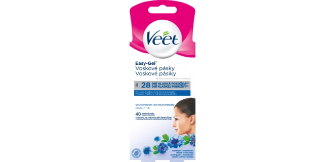 VEET Professional Studené vosk. pásky na obličej pro citlivou pokožku 40 ks                                                                                                                                                                               