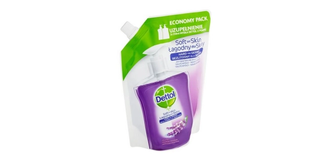 DETTOL Tekuté mýdlo Náhradní náplň Uklidňující levandule 500 ml                                                                                                                                                                                           