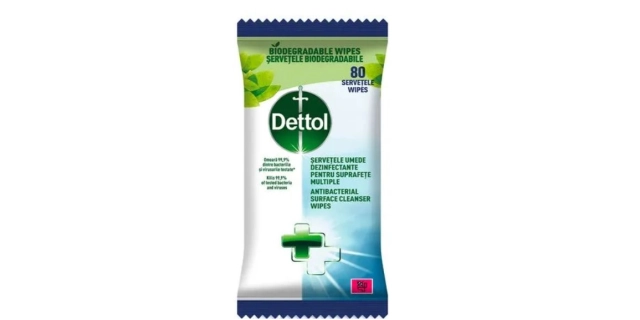 DETTOL Antibakteriální ubrousky na povrchy 80ks                                                                                                                                                                                                           