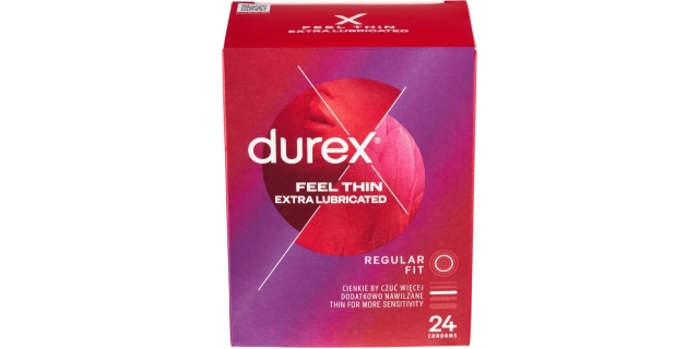 DUREX Feel Thin Extra Lubricated 24 ks                                                                                                                                                                                                                    