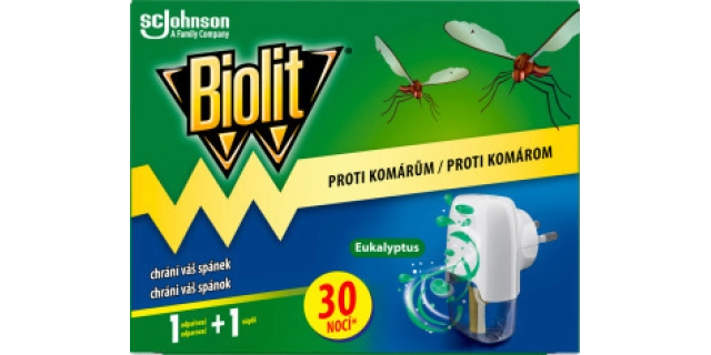 Biolit elektrický odpařovač s tekutou náplní eukalyptus 30 nocí 21ml                                                                                                                                                                                      