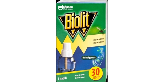 Biolit elektrický odpařovač s tekutou náplní eukalyptus - náplň 30 nocí 21ml                                                                                                                                                                              
