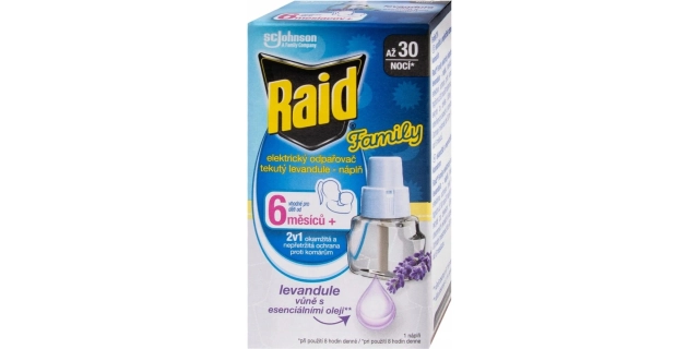 Raid Family tekutá náplň do el. odpařovače s vůní levandule 21ml                                                                                                                                                                                          