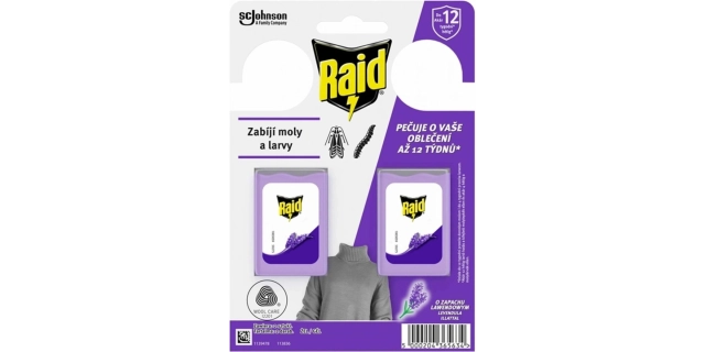 Raid proti molům s vůní levandule 2ks                                                                                                                                                                                                                     