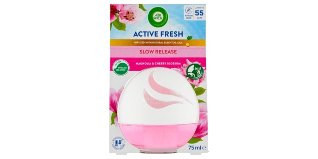 Air Wick Active Fresh Decosphere - Magnolie a květy třešní osvěžovač vzduchu 75ml                                                                                                                                                                         